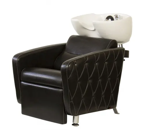 Парикмахерская мойка МД-123 с регулировкой ножной части, прострочкой и утяжкой
