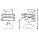 Кресло парикмахерское МД-170 гидравлика