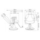 Парикмахерское кресло МД-9229 с откидной спинкой