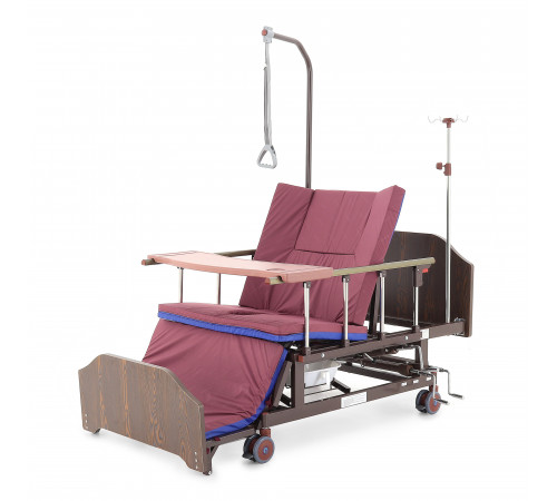 Кровать механическая Е-45А (ММ-5124Н-10) с боковым переворачиванием, туалетным устройством и функцией «кардиокресло»