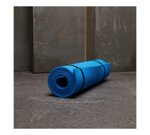 Коврик гимнастический рулонный однотонный 180*60*1 см СИНИЙ