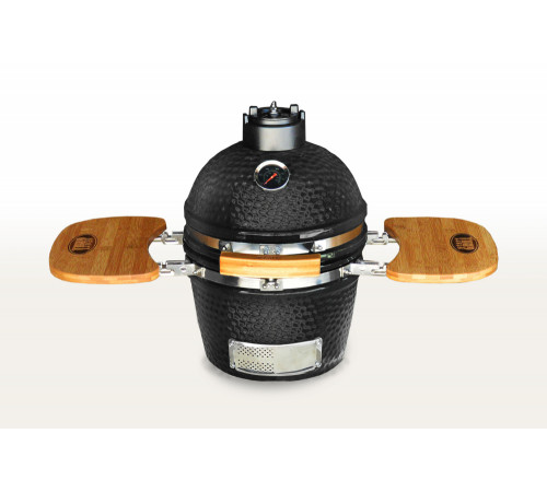 Керамический гриль-барбекю 12 дюймов (черный) (31см)