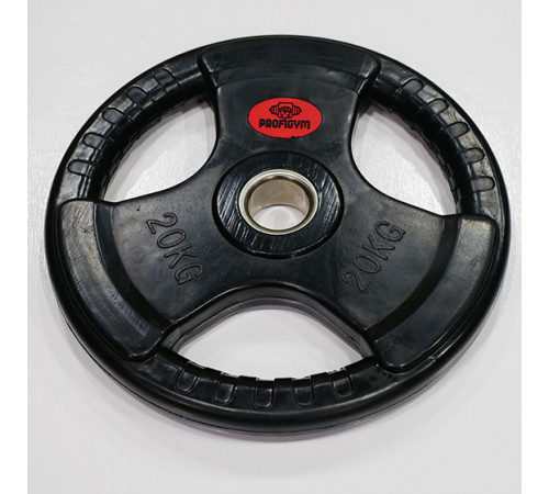 Диск треххватовый черный 20 кг, 51 мм