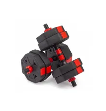 Гантели гексагональные разборные с грифом, 15 кг. (2 шт. х 7,5 кг.) VictoryFit VF-DН150