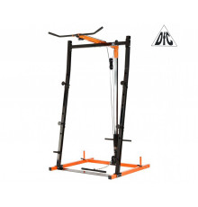 Стойка под штангу и тяга сверху DFC черный/оранж. (три короба)