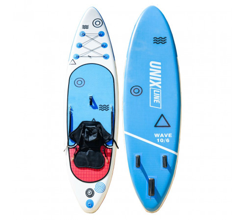 SUP-борд UNIX Line Deep Sea (320 cm) + сиденье