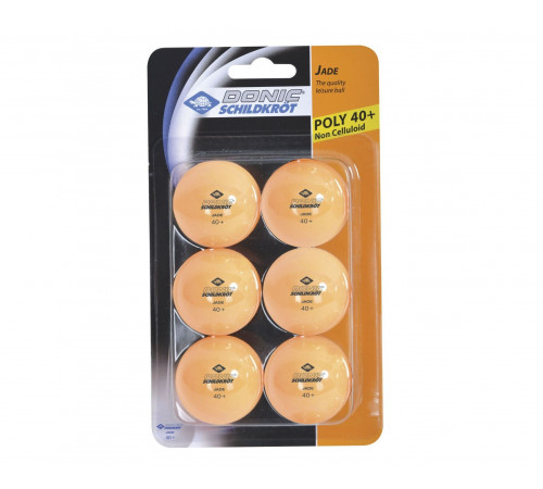 Мячики для н/тенниса DONIC JADE 40+, 6 штук, оранжевый