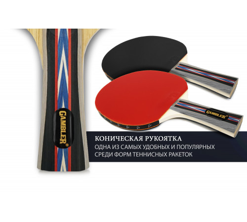 Ракетка Gambler 6 STAR (коническая)