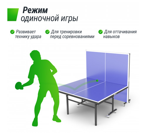 Теннисный стол UNIX Line Indoor 15 mm MDF (Blue)