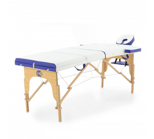Массажный стол складной деревянный  JF-AY01 3-х секционный (светлая рама)