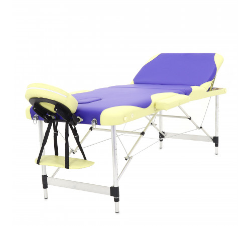 Массажный стол складной алюминиевый JFAL01A М/К (3-х секционный) (МСТ-102Л)