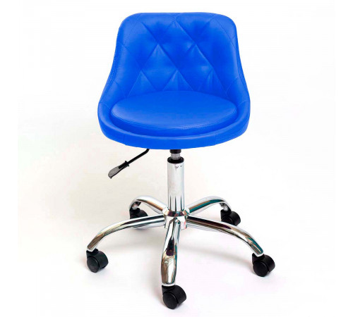 Стул Ромб хром на колесах