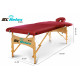 Массажный стол Delux Красный