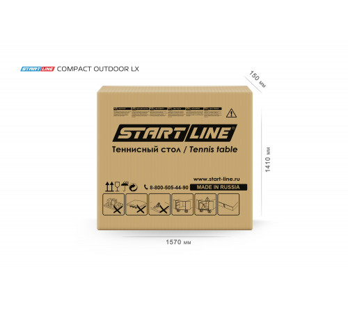 Стол теннисный Compact-2 LX Всепогодный Зелёный NEW