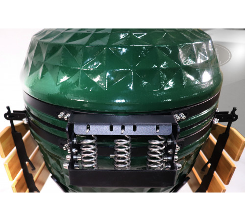 Керамический гриль-барбекю 24 дюйма (зеленый) (61 см)